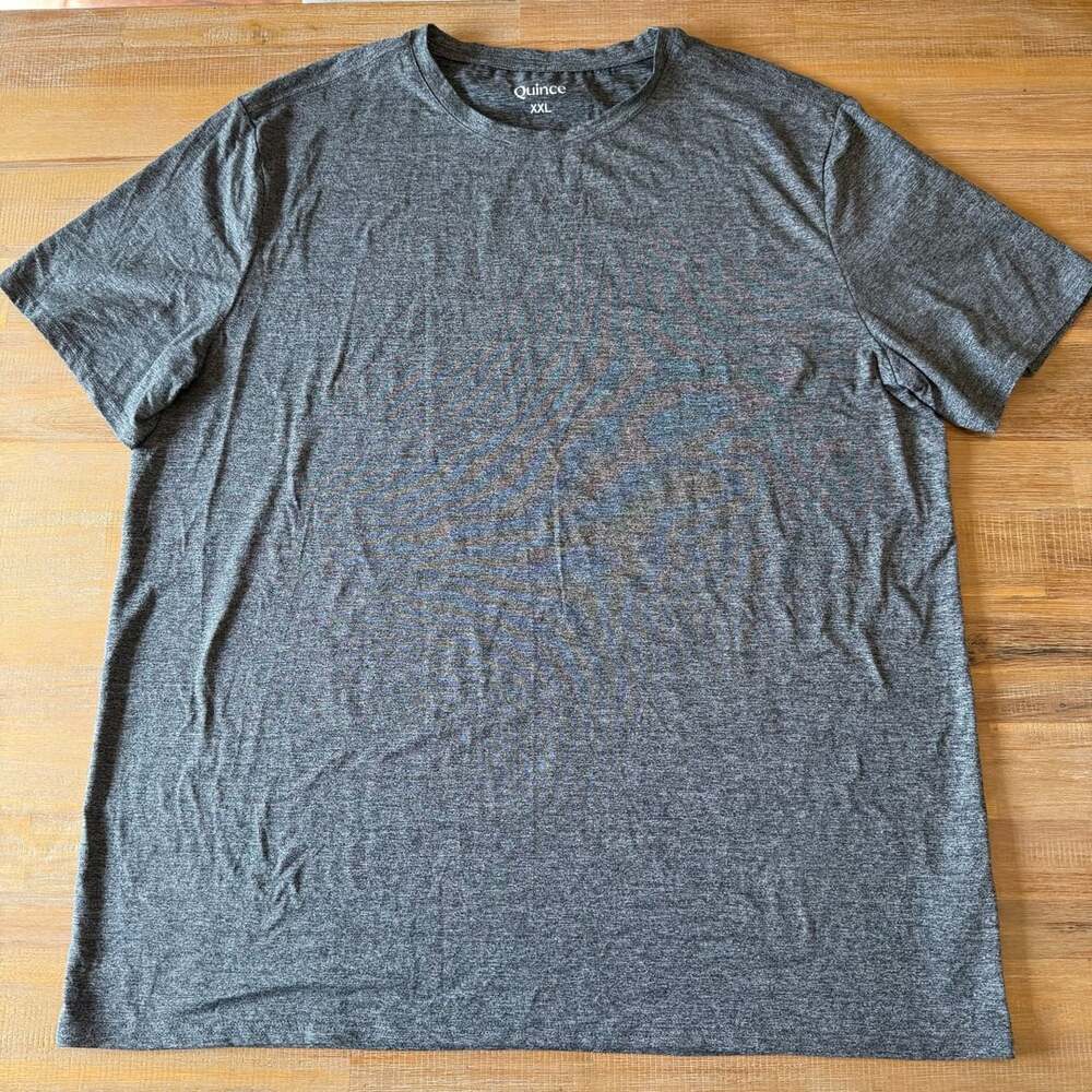 Quince T-Shirt Size XXL Charcoal Gray Crewneck Athletic